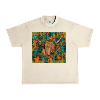 Sandshell Western Fall Cow Urban Heavy Tee - RanaPortraitStore