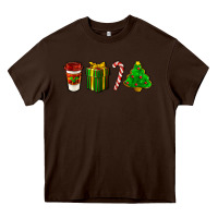 Chocolate Brown christmas items Heavy Core Tee - LillyAllenDesigns
