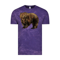 Cloud Purple Grizzly Bear Vintage Tee - HowdyJamesFarm