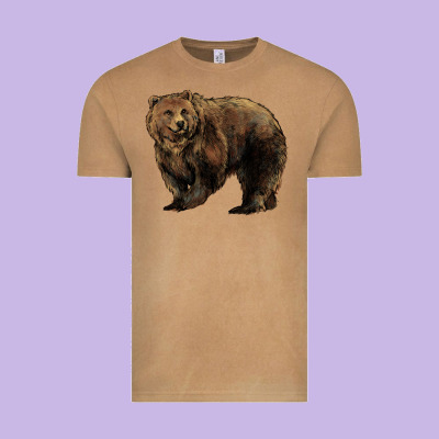 Grizzly Bear Vintage Tee Designed By Howdyjamesfarm