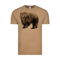 Vintage Coffee Grizzly Bear Vintage Tee - HowdyJamesFarm