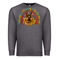 Charcoal Heather german shepherd rainbow Premium Sweatshirt - Artiststas