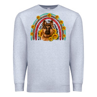 Heather Grey german shepherd rainbow Premium Sweatshirt - Artiststas
