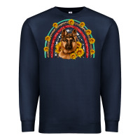 Navy german shepherd rainbow Premium Sweatshirt - Artiststas