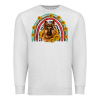 Oatmeal Heather german shepherd rainbow Premium Sweatshirt - Artiststas