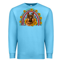 Ocean Blue german shepherd rainbow Premium Sweatshirt - Artiststas