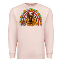 Pale Pink german shepherd rainbow Premium Sweatshirt - Artiststas