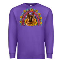 Purple german shepherd rainbow Premium Sweatshirt - Artiststas
