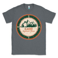 Charcoal Heather Glacier National Park Classic Tee - minhPixels