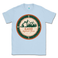 Dusty Blue Glacier National Park Classic Tee - minhPixels