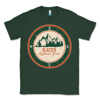 Sports Green Glacier National Park Classic Tee - minhPixels