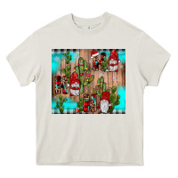 Cream ho ho ho gnome Heavy Core Tee - JahusDesignShop