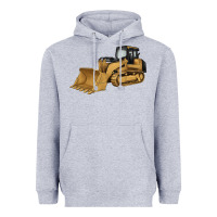 Heather Grey bulldozer Heavyweight Hoodie - Artiststas