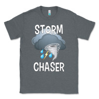 Charcoal Heather Kids Storm Chaser Boys Storm Hunter Tornado Gift Classic Tee - minhPixels