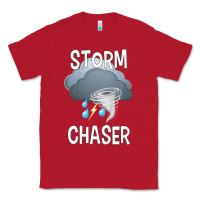 Red Kids Storm Chaser Boys Storm Hunter Tornado Gift Classic Tee - minhPixels