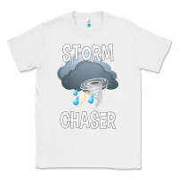 White Kids Storm Chaser Boys Storm Hunter Tornado Gift Classic Tee - minhPixels