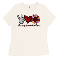Bone peace love sunflower Ladies Tee - Bettercallsaul