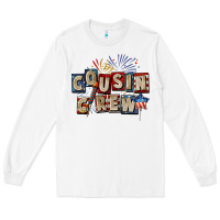 White Cousin crew 4th of july Long Sleeve Tee - CowGirlArtShop