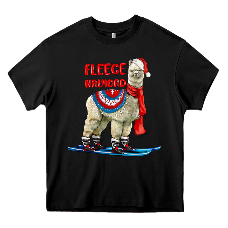 Fleece Navidad Alpaca Heavy Core Tee by LillyAllenDesigns | Teevron