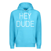 Ocean Blue Hey Dude Tee Womens Mens Gift Premium Hoodie - minhPixels