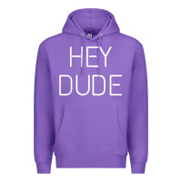 Purple Hey Dude Tee Womens Mens Gift Premium Hoodie - minhPixels