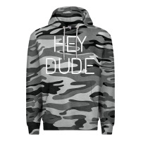 Slate Camo Hey Dude Tee Womens Mens Gift Premium Hoodie - minhPixels