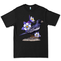 Black Colorado Lark Mountain Bunting Bird Premium Tee - Bettercallsaul