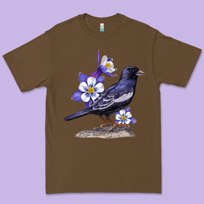 Colorado Lark Mountain Bunting Bird Premium Tee Designed By Bettercallsaul