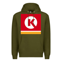 Army Green Circle K Retail Premium Hoodie - minhPixels