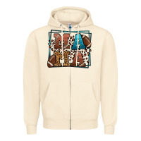 Sandshell American Football Mama Mother's Day Zipper Hoodie - LillyAllenDesigns