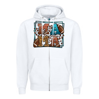 American Football Mama Mother's Day Zipper Hoodie | Teevron