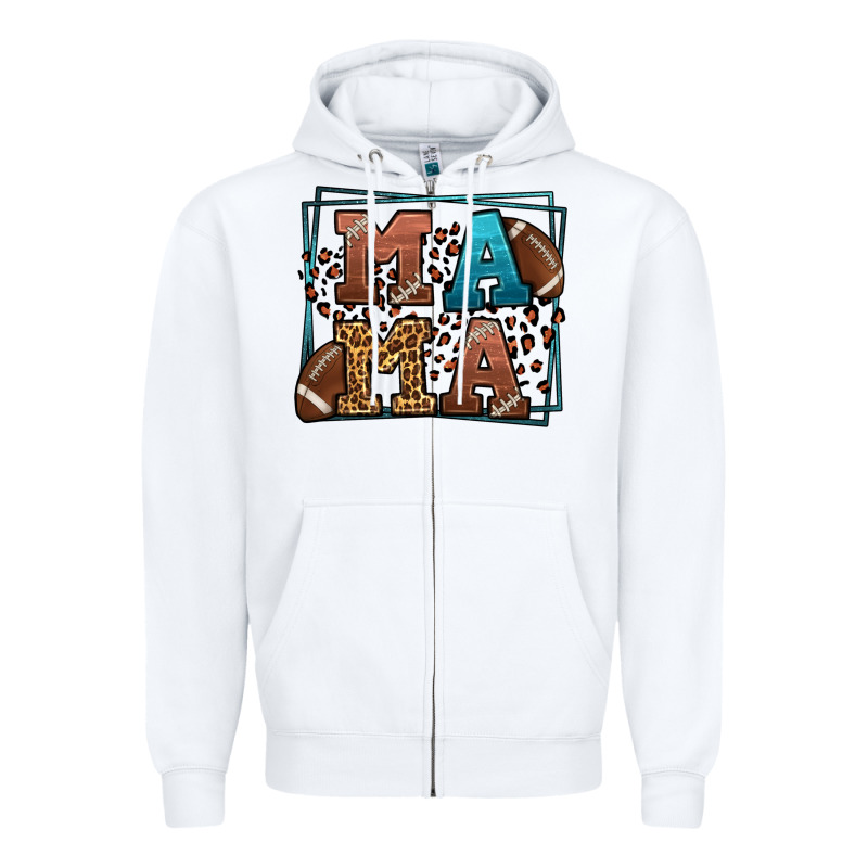 American Football Mama Mother's Day Zipper Hoodie by LillyAllenDesigns | Teevron