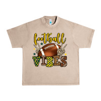 French Oak Football vibes yellow and green team color Urban Heavy Tee - HowdyJamesFarm