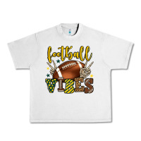 Lunar Rock Football vibes yellow and green team color Urban Heavy Tee - HowdyJamesFarm