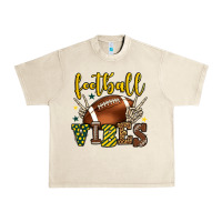 Sandshell Football vibes yellow and green team color Urban Heavy Tee - HowdyJamesFarm