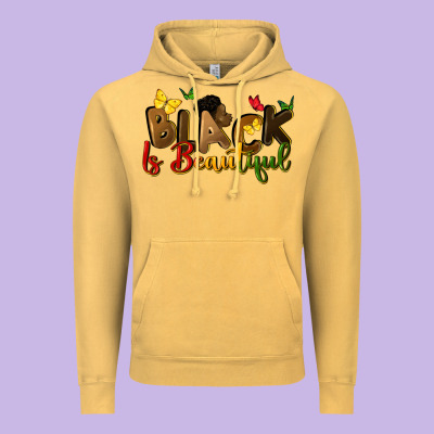 Black Is Beautiful Vintage Hoodie Designed By Cowgirlartshop