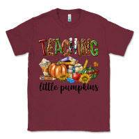 Burgundy Teaching Little Pumpkins Classic Tee - texasbilliewilder