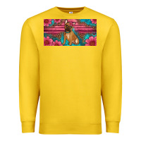 Lemon french bulldog floral license plate Premium Sweatshirt - Artiststas