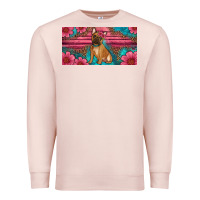 French Bulldog Floral License Plate Premium Sweatshirt | Teevron