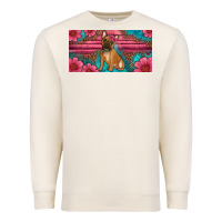 Sandshell french bulldog floral license plate Premium Sweatshirt - Artiststas