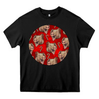 Black christmas pig Heavy Core Tee - LillyAllenDesigns
