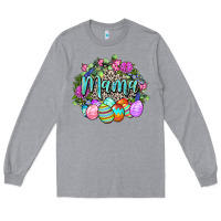 Heather Grey Easter Mama Happy Easter Day Long Sleeve Tee - CowGirlArtShop