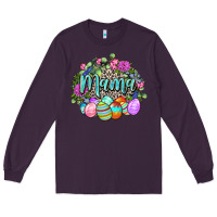 Plum Easter Mama Happy Easter Day Long Sleeve Tee - CowGirlArtShop
