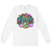 White Easter Mama Happy Easter Day Long Sleeve Tee - CowGirlArtShop