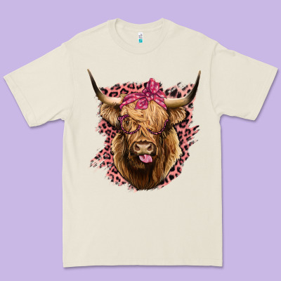 Highland Cow Premium Tee Designed By Bettercallsaul