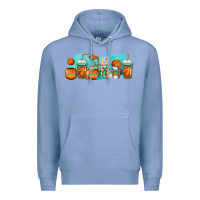 Colony Blue basketball coffee cups Premium Hoodie - Jasminsmagicworld