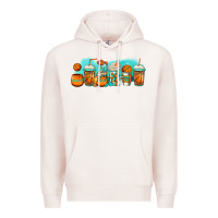 Pale Pink basketball coffee cups Premium Hoodie - Jasminsmagicworld