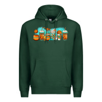 Sports Green basketball coffee cups Premium Hoodie - Jasminsmagicworld