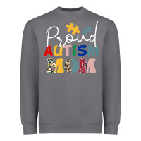 Storm Proud Autism Mom Leopard Pattern Design Autism Awa Heavyweight Sweatshirt - CowhideDigitalArt