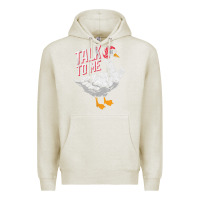 Oatmeal Heather Talk To Me- Funny Goose Tee- Funny Goose Gifts Premium Premium Hoodie - minhPixels